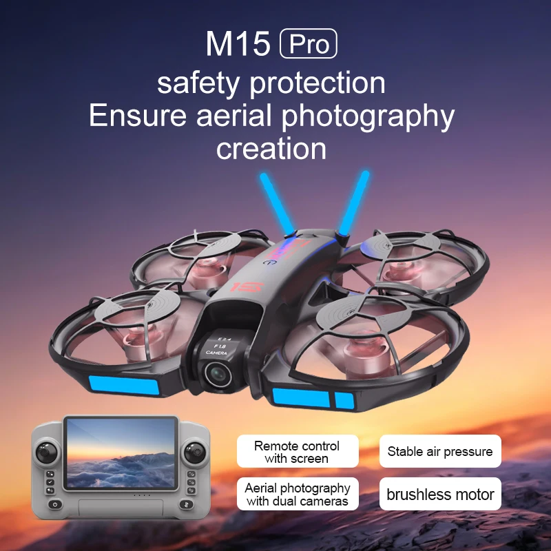 Новый FPV-дрон M15 2026 года с – обзор и цена Drone Controller Screen